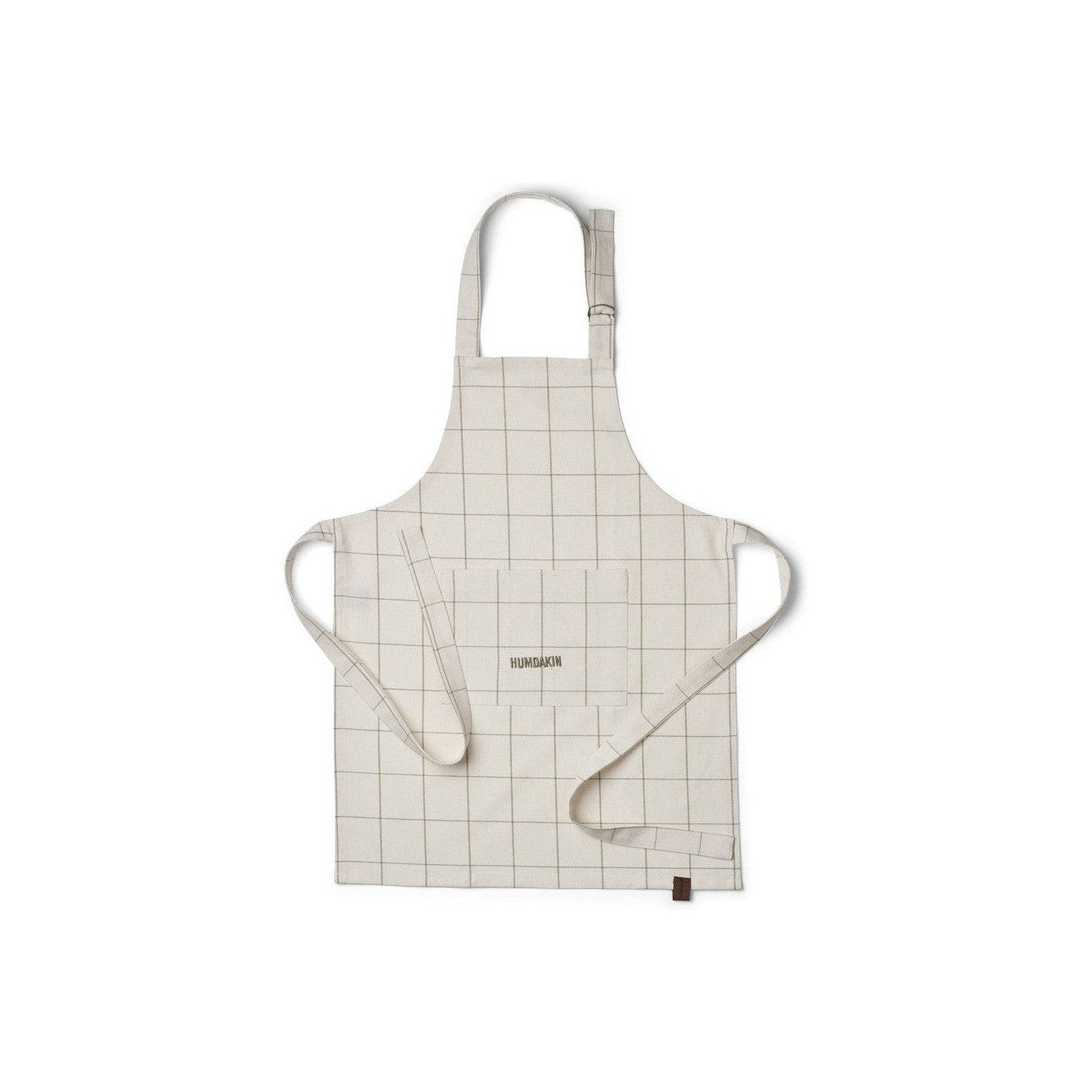 [product_category]-Humdakin Check Children's Apron, Shell/Brown Sugar-Humdakin-5713391012754-347-101-HUM-1