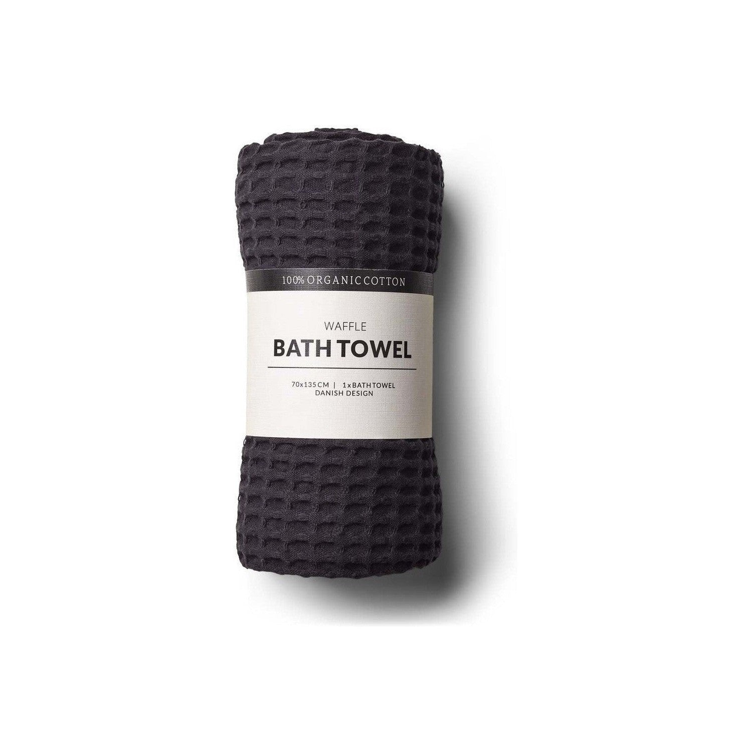 [product_category]-Humdakin Waffle Bath Towel, Coal-Humdakin-5713391007477-2364-HUM-1