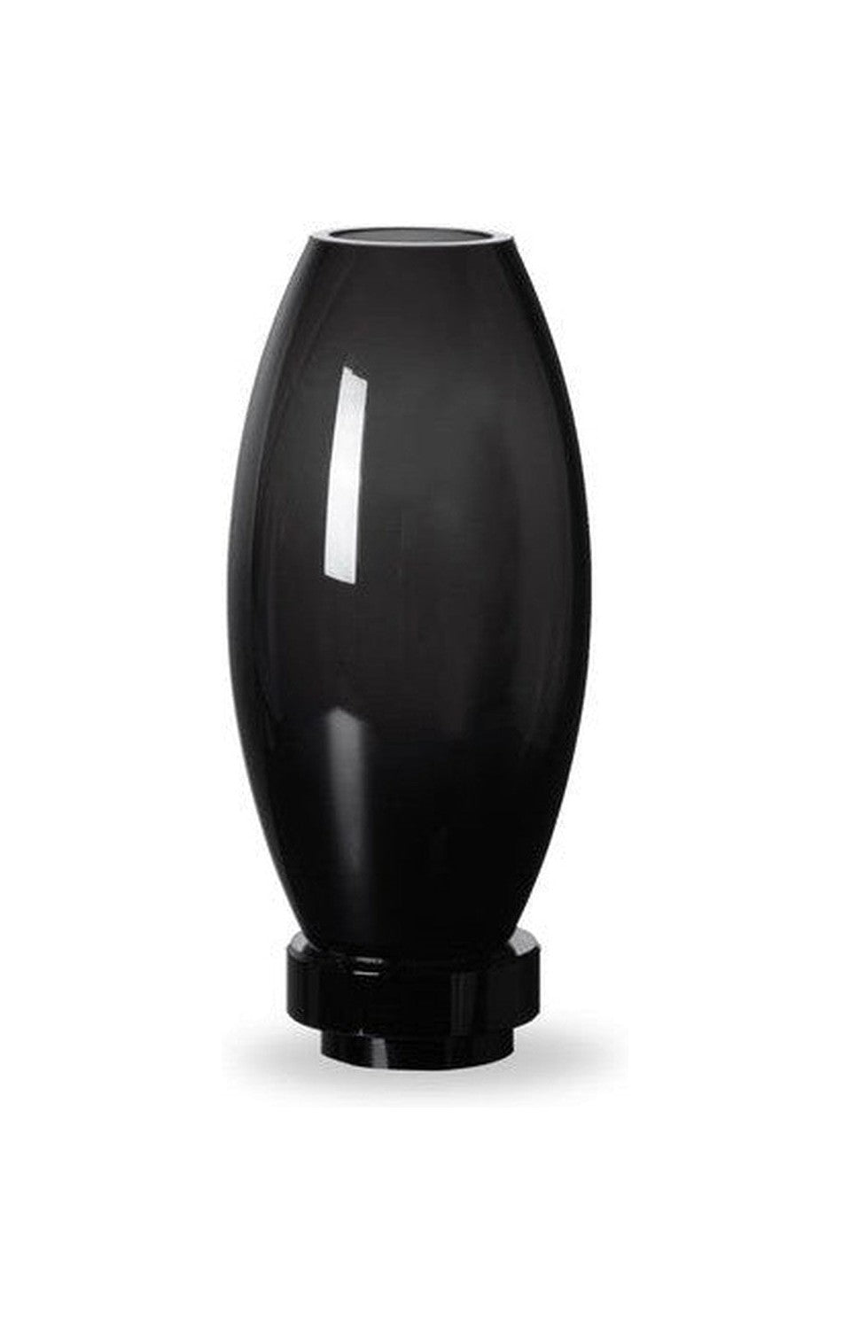 Innovative modern vase, top design, black high end glass.RUD22