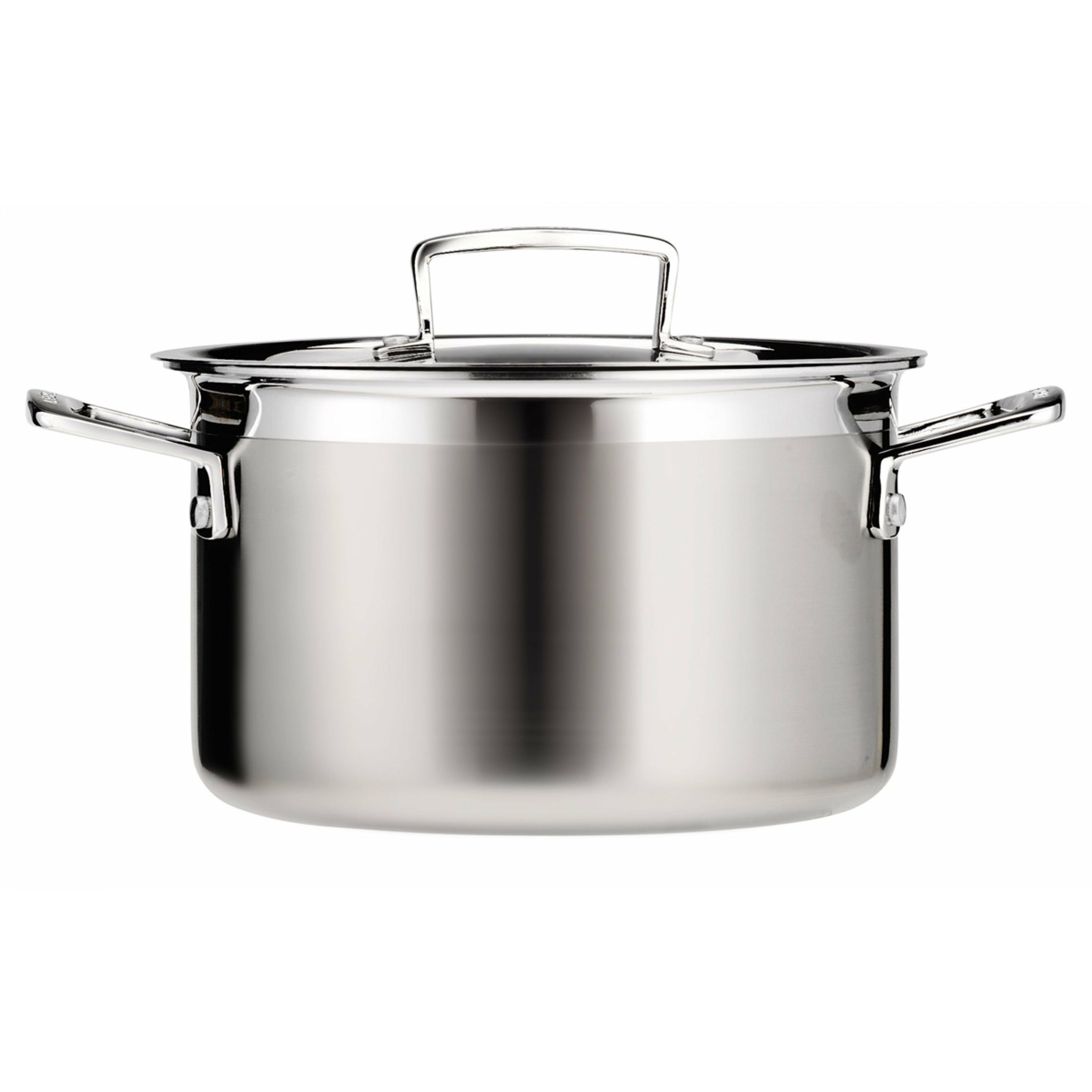 [product_category]-Le Creuset 3 Ply Stainless Steel Deep Casserole 4 L, 20 Cm-Le Creuset-630870042192-96200620001000-LEC-2