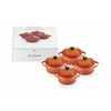 Le Creuset Minigryder 10 x 5 Cm Volcanic, 4 Stk.