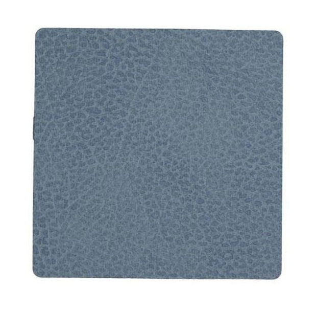 [product_category]-Lind Dna Square Glass Coaster Hippo Leather, Light Blue-Lind DNA-5711591501450-981152-LIN-1