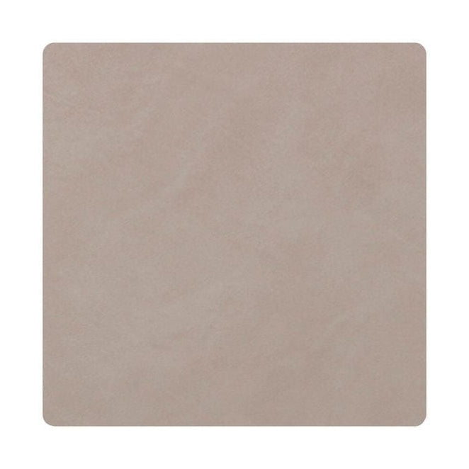 [product_category]-Lind Dna Square Glass Coaster Nupo Leather, Light Grey-Lind DNA-5711590093208-981186-LIN-1