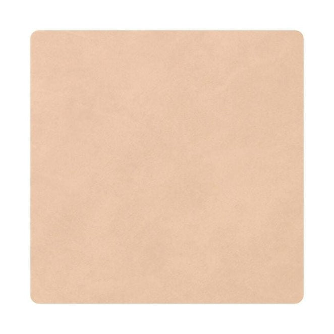 [product_category]-Lind Dna Square Glass Coaster Nupo Leather, Sand-Lind DNA-5711590103204-981187-LIN-1