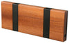 Loca Knax Horizontal Coat Rack 2 Hooks, Mahogany Oiled/Black