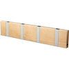 Loca Knax Horizontal Coat Rack 4 Hooks, Birch Soap/Grey