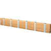 Loca Knax Horizontal Coat Rack 6 Hooks, Oak Oiled/Grey