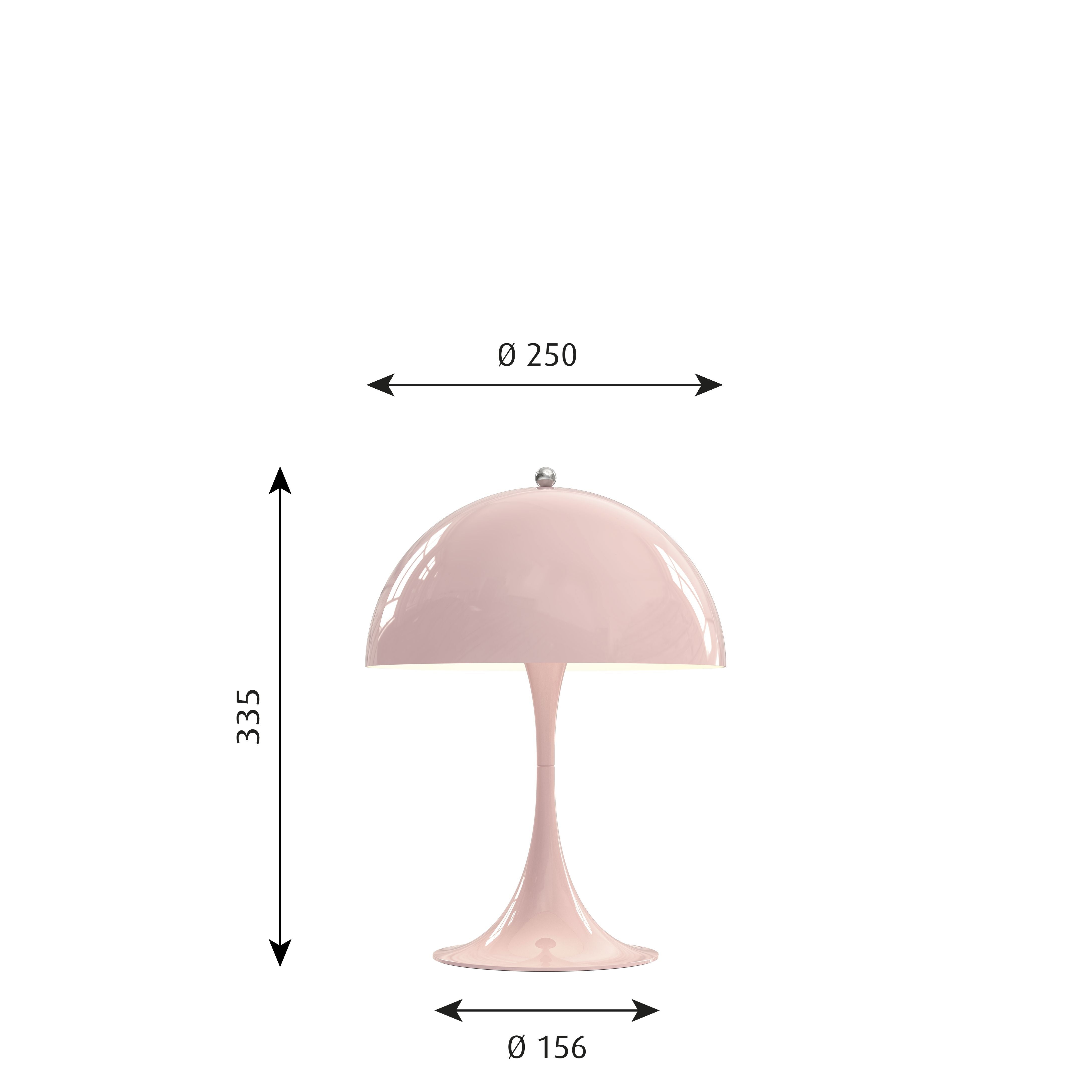 [product_category]-Louis Poulsen Panthella 250 Table Lamp Led 27 K, Pale Rose-Louis Poulsen-5714693249541-5744162937-LOU-5