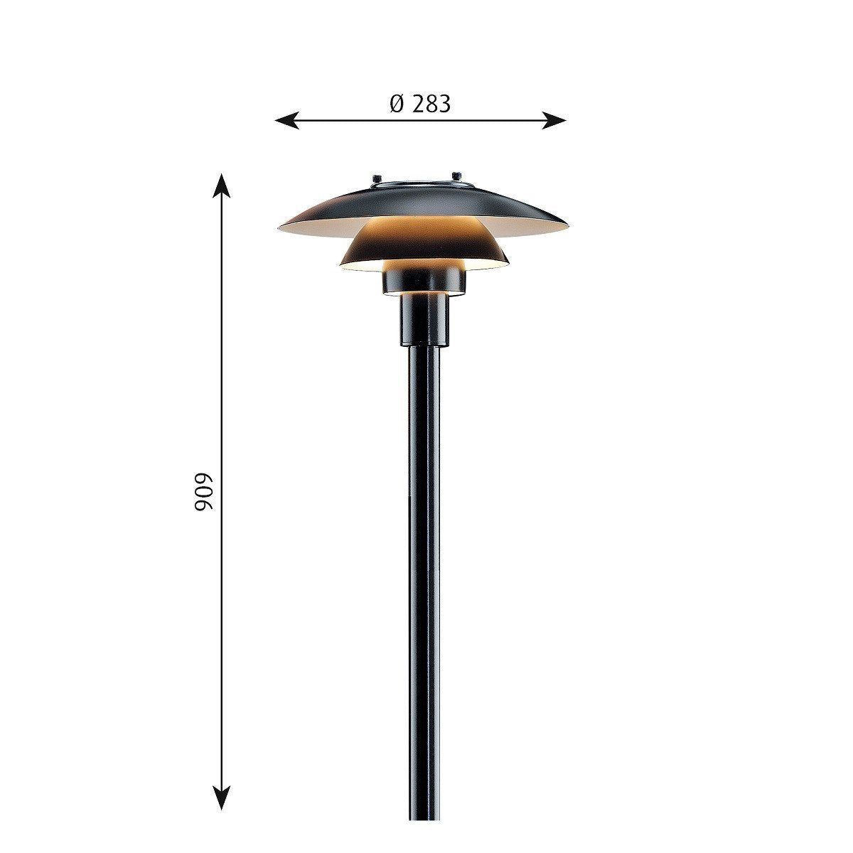 [product_category]-Louis Poulsen Ph 3 21/2 Bollard Lamp, Black-Louis Poulsen-5703411167472-5747293447-LOU-3