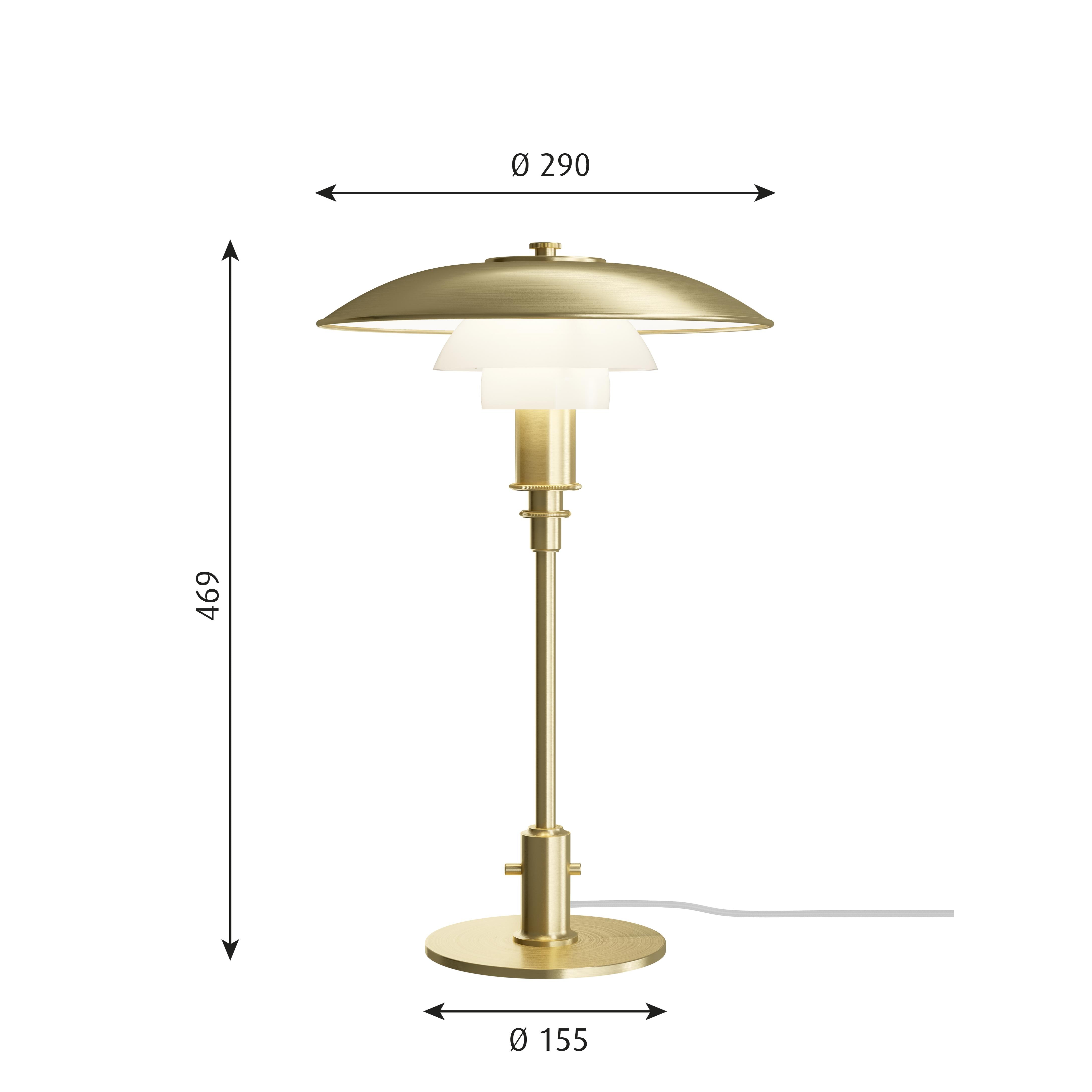 [product_category]-Louis Poulsen Ph 3/2 Table Lamp Limited Edition, Brass/Opal-Louis Poulsen-5714693111527-5744168669-LOU-3