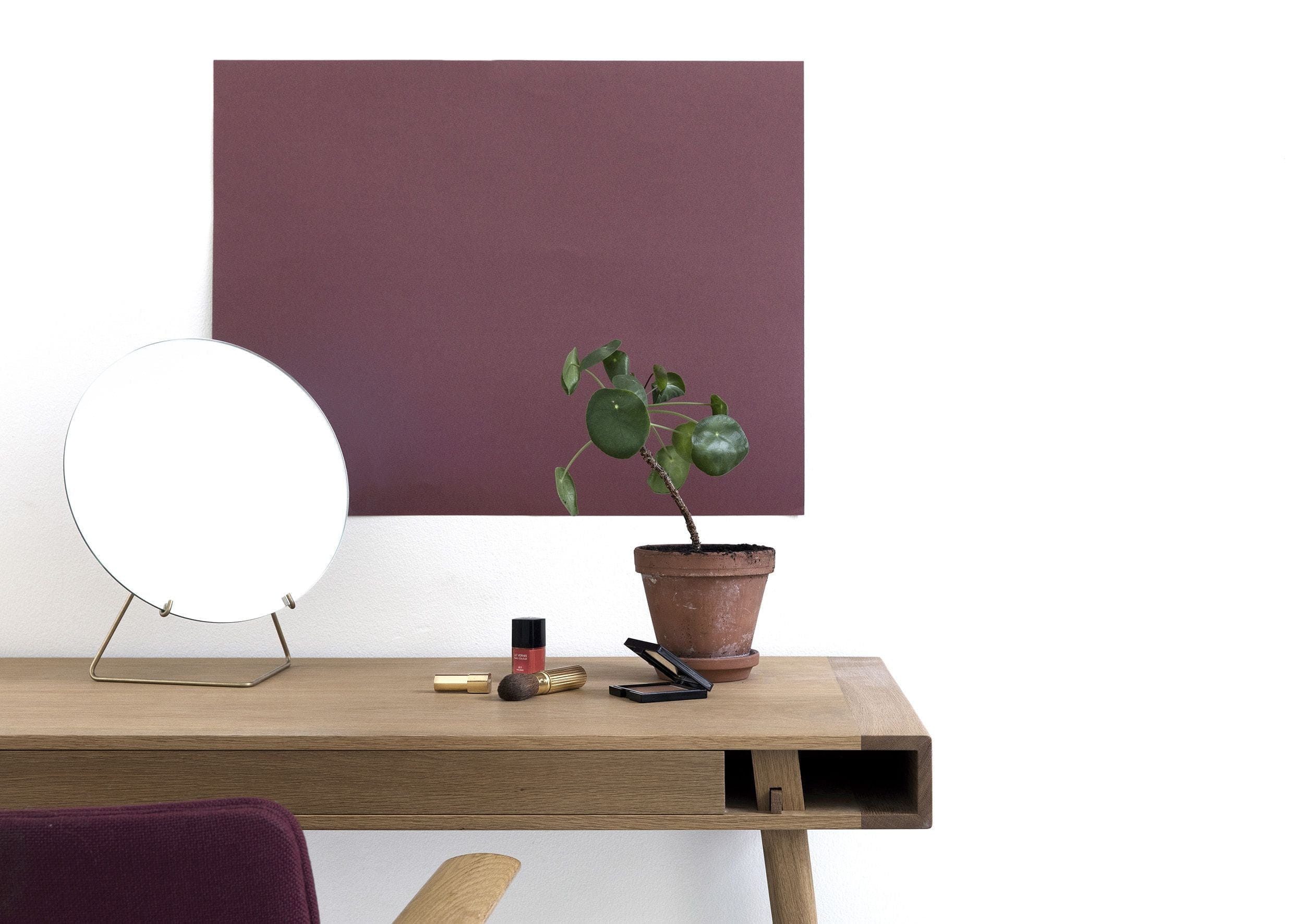 [product_category]-Moebe Standing Mirror ø20 Cm, Brass-Moebe-5713520000249-MIBR20-MOE-8