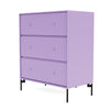 Montana Carry Dresser With Legs, Iris/Black