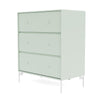 Montana Carry Dresser With Legs, Mist/Snow White