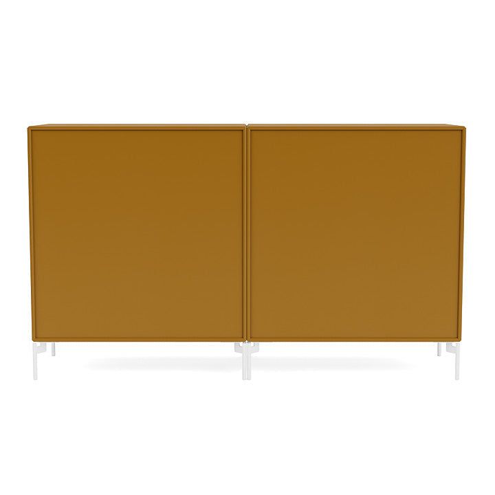 [product_category]-Montana Couple Sideboard With Legs, Amber/Snow White-Montana Furniture-5714322613682-00COUPLE-142-02-MON-4