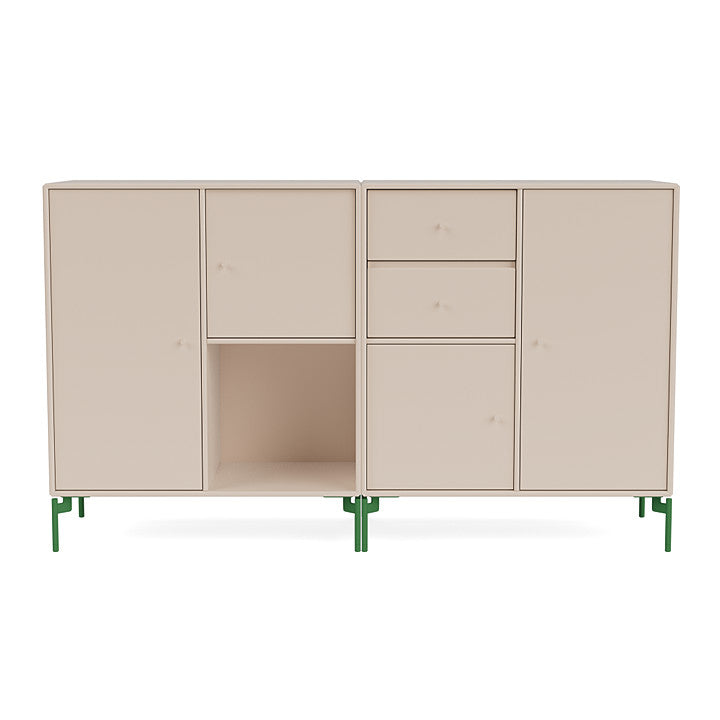 [product_category]-Montana Couple Sideboard With Legs, Clay/Parsley-Montana Furniture-5715288345167-00COUPLE-168-13-MON-2