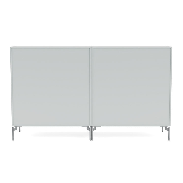 [product_category]-Montana Couple Sideboard With Legs, Oyster/Matt Chrome-Montana Furniture-5714322614634-00COUPLE-156-01-MON-4