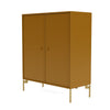 Montana Cover Cabinet With Legs, Amber/Brass