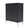 Montana Cover Cabinet With Legs, Anthracite/Matt Chrome