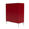 Montana Cover Cabinet With Legs, Beetroot/Matt Chrome