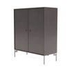 Montana Cover Cabinet With Legs, Coffee/Matt Chrome