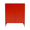 Montana Cover Cabinet With Legs, Rosehip/Black