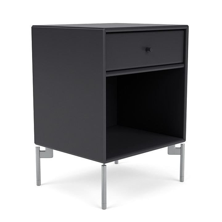 [product_category]-Montana Dream Nightstand With Legs, Anthracite/Matt Chrome-Montana Furniture-5714322010849-000DREAM-04-01-MON-3