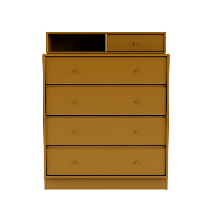 [product_category]-Montana Keep Chest Of Drawers With 7 Cm Plinth, Amber Yellow-Montana Furniture-5714322261296-0000KEEP-142-07-MON-2