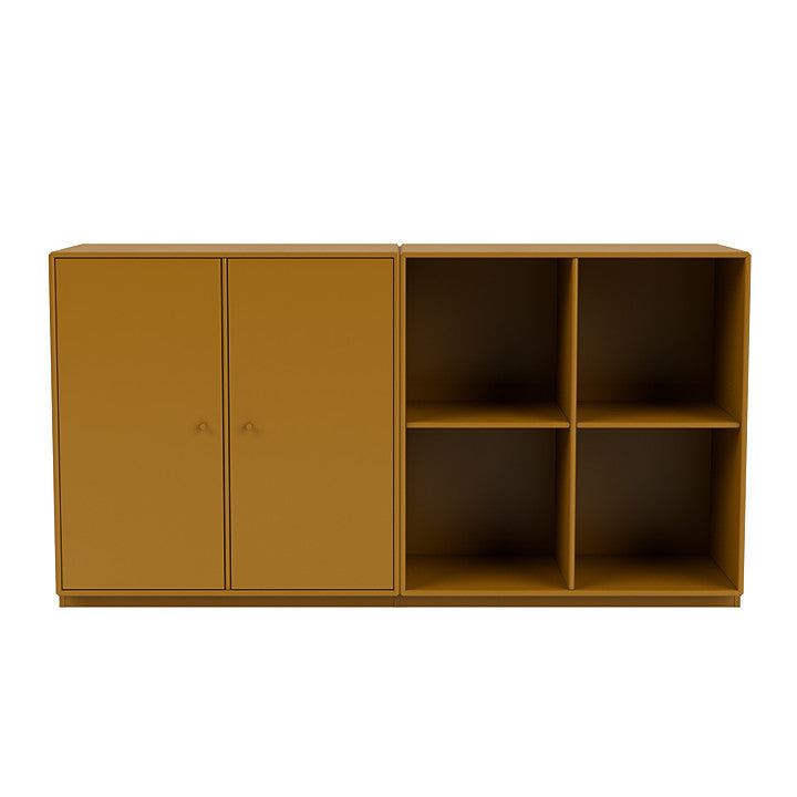 [product_category]-Montana Pair Classic Sideboard With 3 Cm Plinth, Amber Yellow-Montana Furniture-5714322265683-0000PAIR-142-06-MON-2