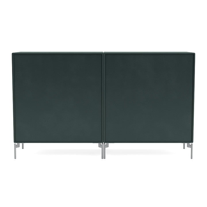 [product_category]-Montana Pair Classic Sideboard With Legs, Black Jade/Matt Chrome-Montana Furniture-5714322267236-0000PAIR-163-01-MON-4