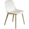 Muuto Fiber Side Chair Træben Fiber Sæde, Hvid/Eg