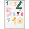 Paper Collective Spaghetti Numbers Plakat, 50X70 Cm