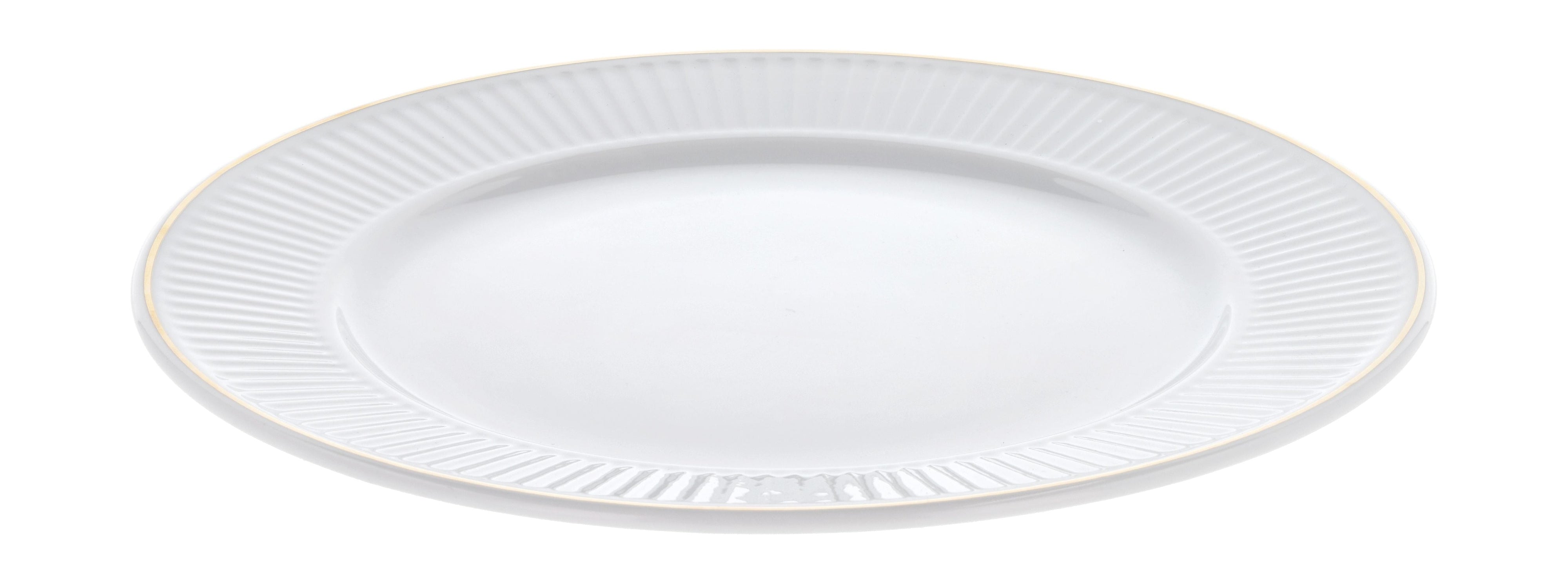 [product_category]-Pillivuyt Plissé Plate White/Matt Gold, ø28 Cm-Pillivuyt-3050910356534-27783-PIL-1