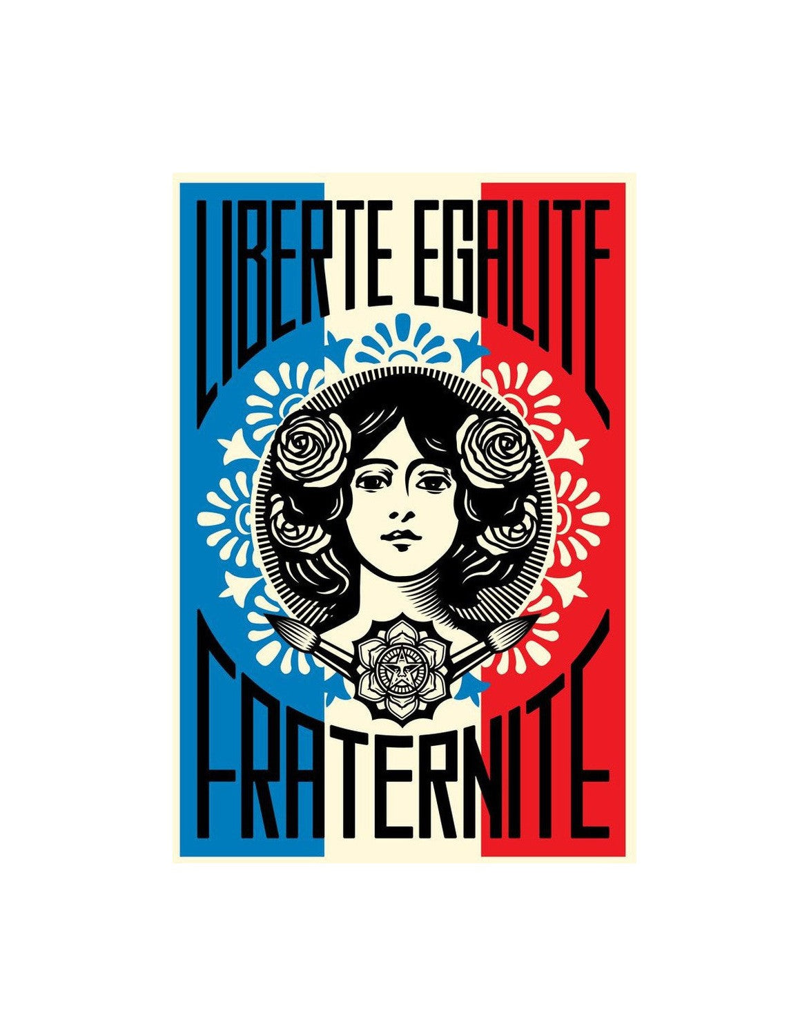 Print Liberté Egalité Fraternité by SHEPARD FAIREY alias OBEY