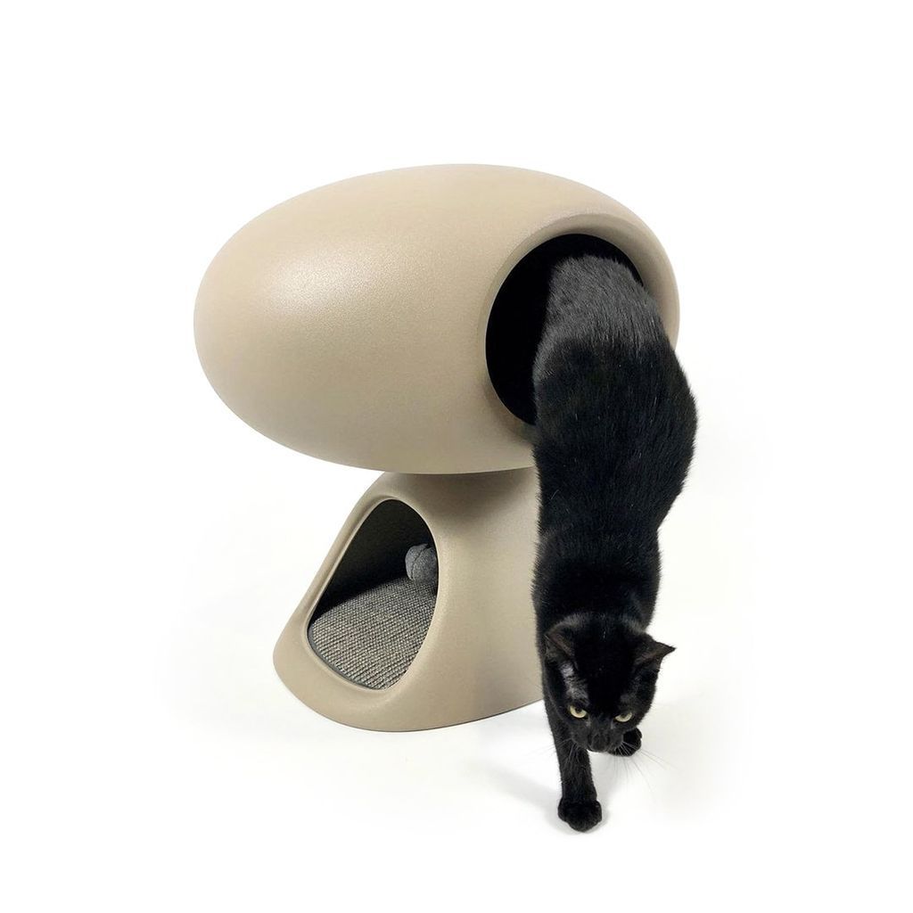 [product_category]-Qeeboo Cat Cave By Stefano Giovannoni, Dove Grey-Qeeboo-8052049055536-35001QUP-DG-QEE-3