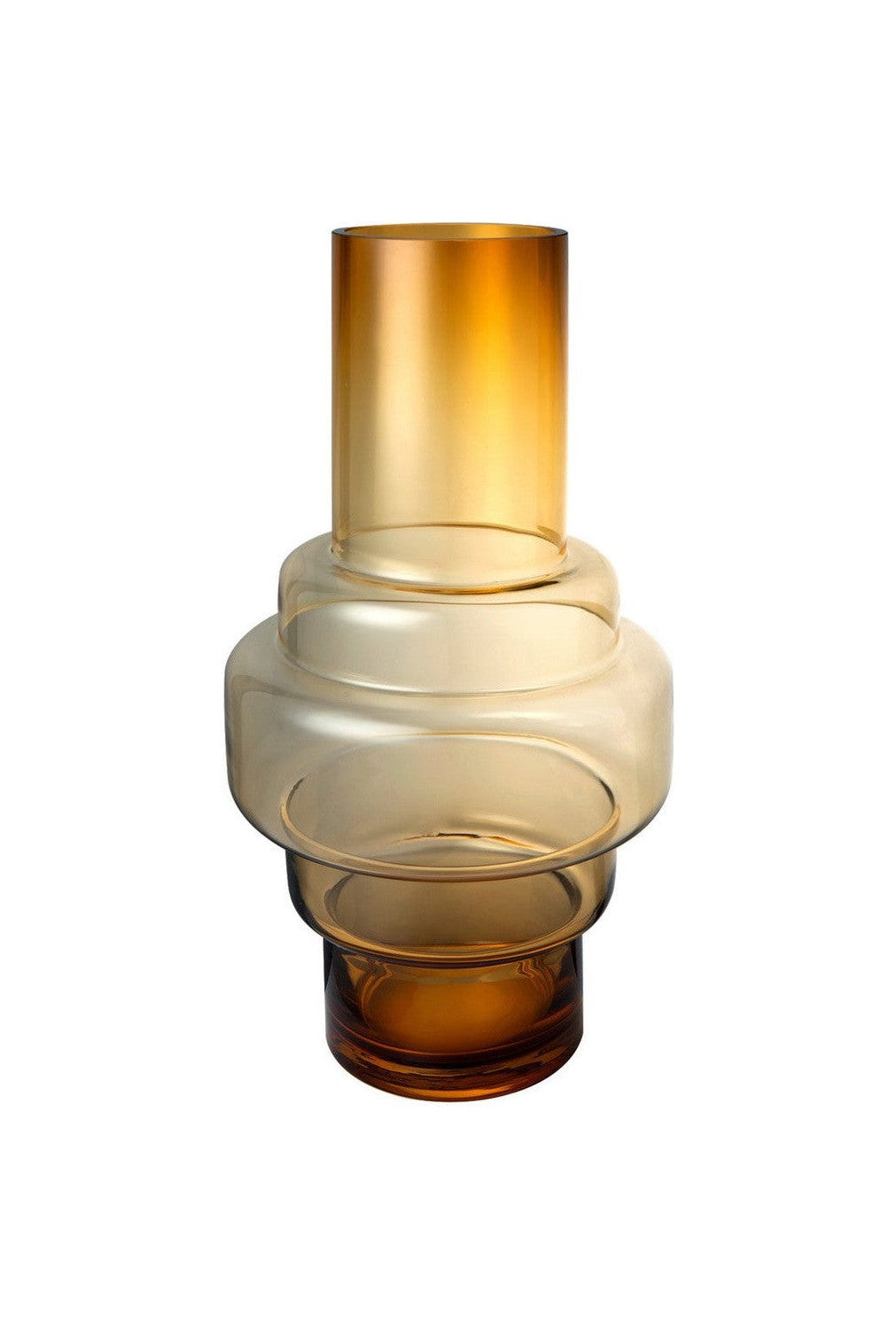 retro style thick glass vase XXL,series: TYLER 46AM, 9mm thick glass