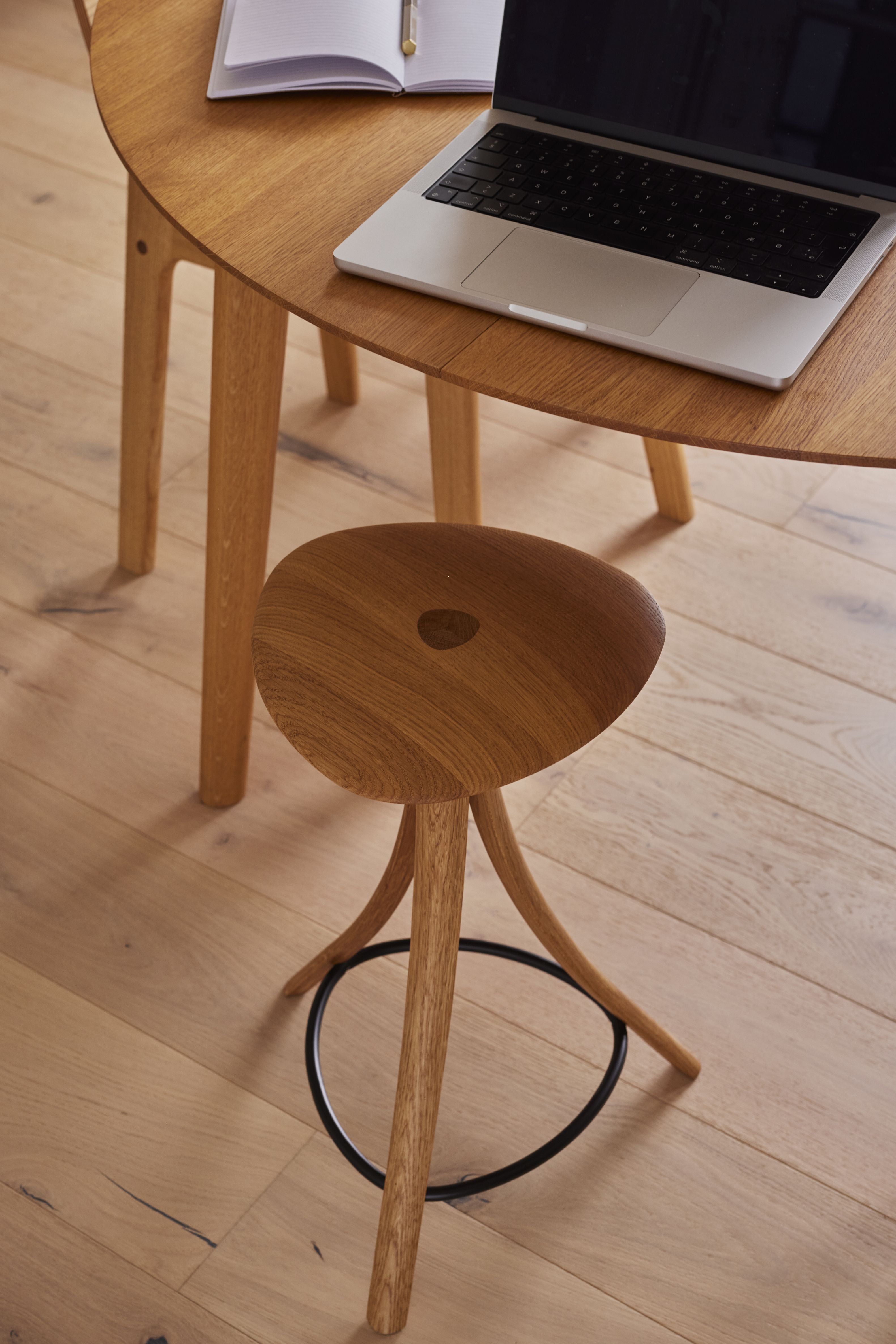 [product_category]-Ro Collection Clover Stool, Oak/Oil-Ro Collection-5712129038233-CLO-S-OO-999-ROC-21