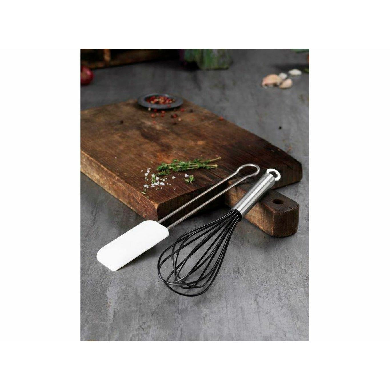 [product_category]-Rösle Spatula/Dough Scraper 26 X 5 Cm, Steel / White-Rösle-4004293124555-22443-ROS-2