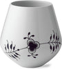 Royal Copenhagen Sort Mega Riflet Vase, 20,5 cm