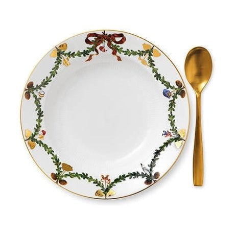 [product_category]-Royal Copenhagen Star Fluted Christmas Deep Plate, 24cm-Royal Copenhagen-5705140138051-1017454-ROY-2