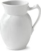 Royal Copenhagen Hvid Riflet Kande, 38cl