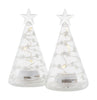 Sirius Sweet Christmas Tree 2 Pcs, H9 Cm, White/Clear