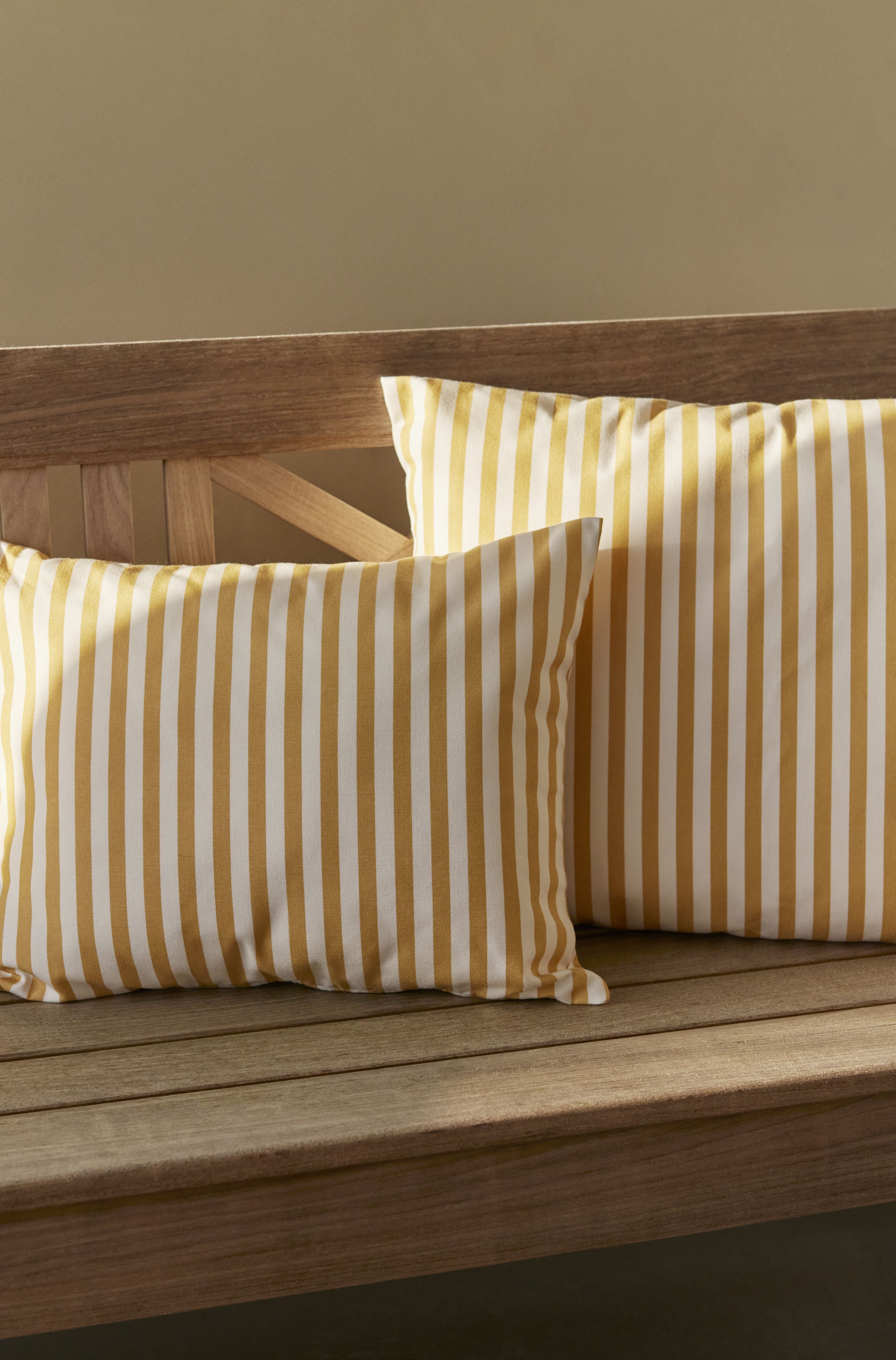 Skagerak Barriere Pillow 60x50 cm, Golden Yellow Stripe