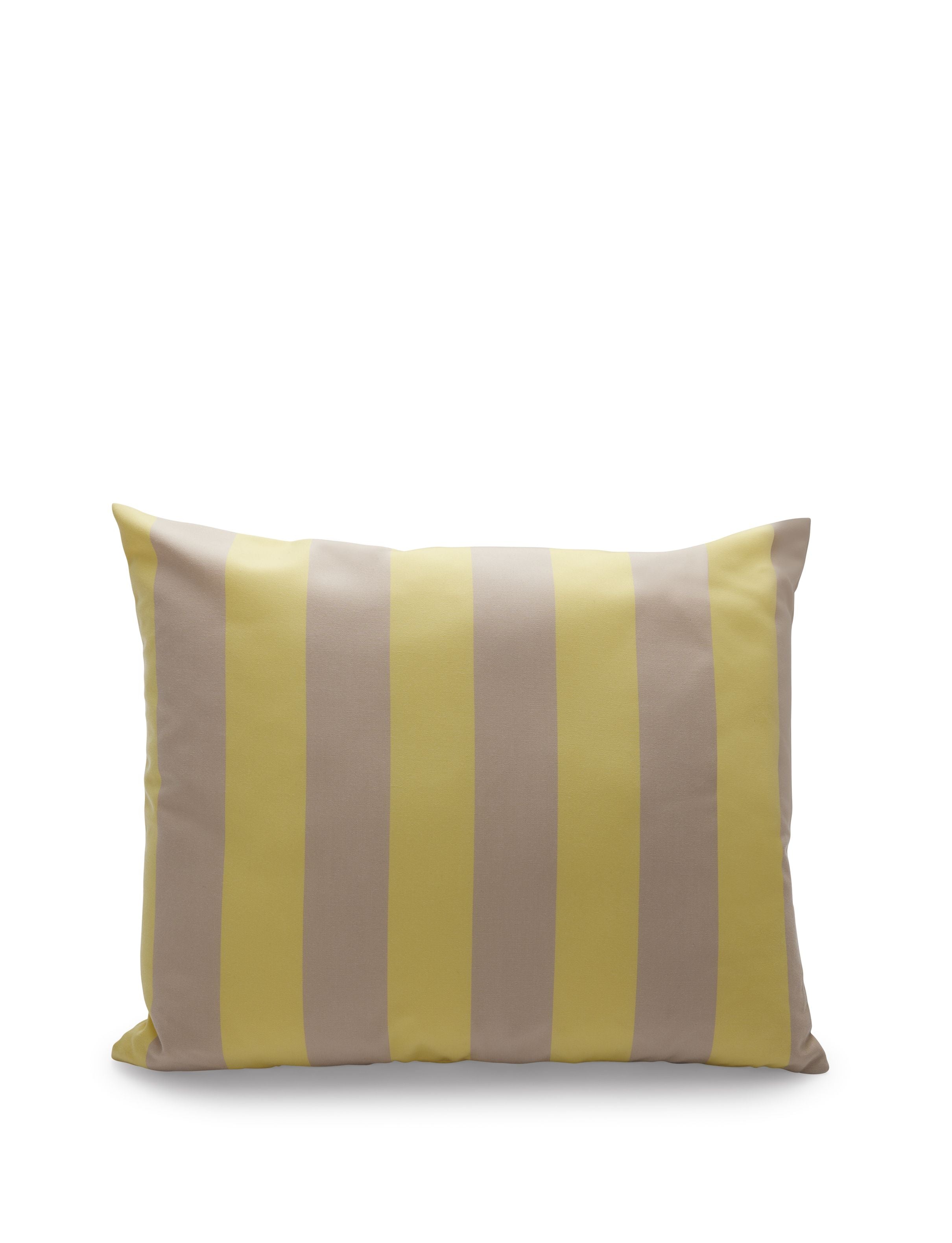 Skagerak Barriere pude 60x50 cm, citron/sandstribe