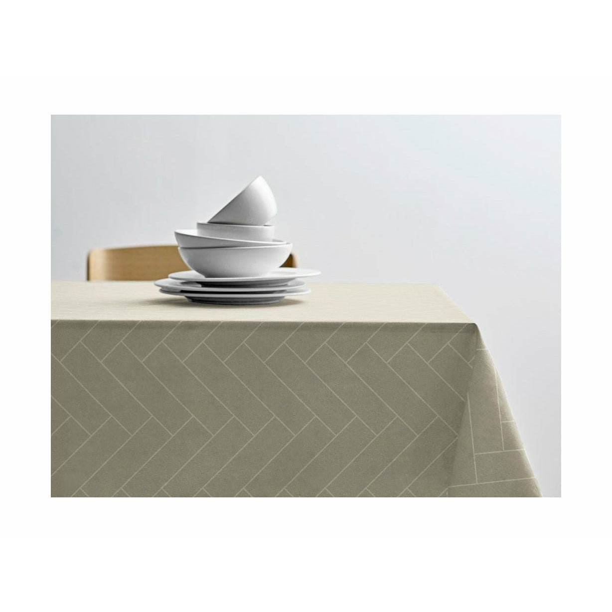 [product_category]-Södahl Tiles Damask Tablecloth 270x140 Cm, Eucalyptus-Södahl-5722000247753-24775-SOD-1