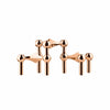 Stoff Nagel Candle Holder Set, Rose Gold