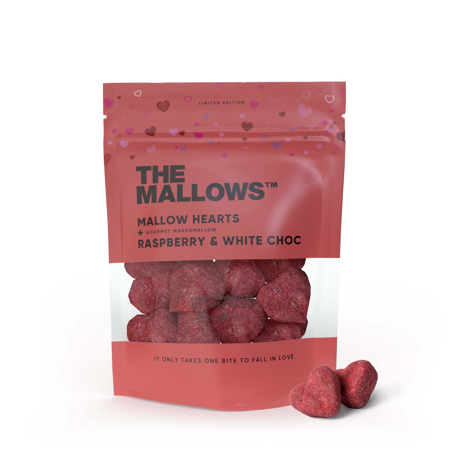 [product_category]-The Mallows Marshmallows With White Chocolate & Raspberries Mallow Hearts, 90g-The Mallows-5713638500204-50020-THE-1