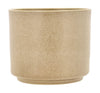 Villa Collection Leer Flowerpot ø 17 X 15 Cm, Cream