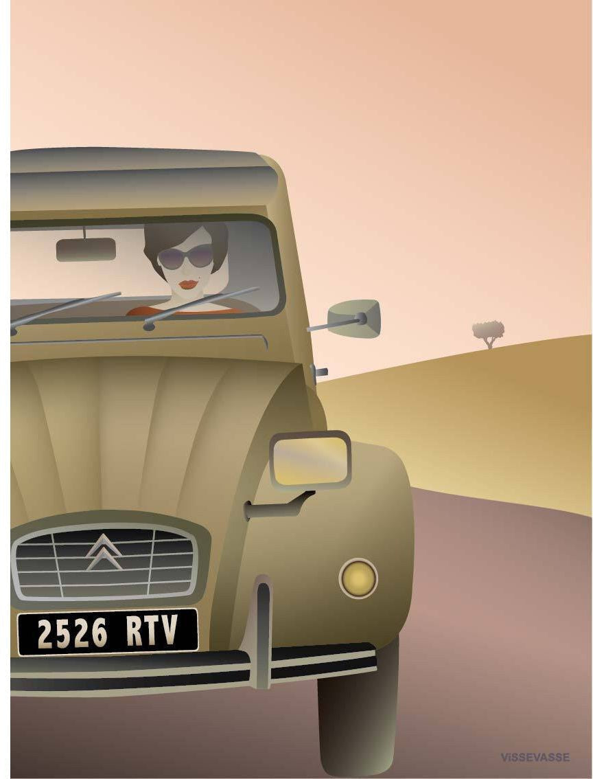 [product_category]-Vissevasse 2 Cv Citroen Poster, 15 X21 Cm-Vissevasse-5713138500117-F-2015-001-S-VIS-1