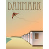 Vissevasse Denmark Beach Houses Poster, 70 X100 Cm