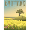 Vissevasse Danmark Rapsmarkerne Plakat, 30x40cm